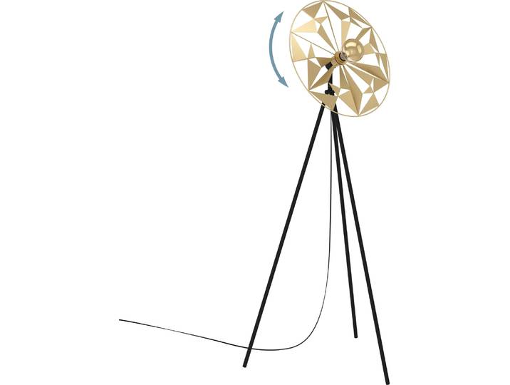 Eglo 43809 CASTANUELO E27 Lampadaire 500x270mm noir or