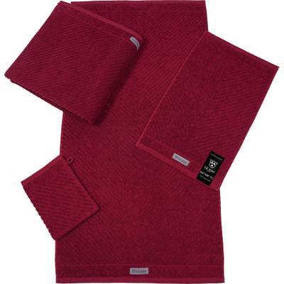 Handtuch ROSS "Smart", rot (marsala), B:50cm L:100cm, Frottier, Obermaterial: 100% Baumwolle, Handtücher, Uni-Rippe mit Velourslabel