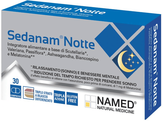 Named Sedanam Notte Integratore Sonno 30 Compresse