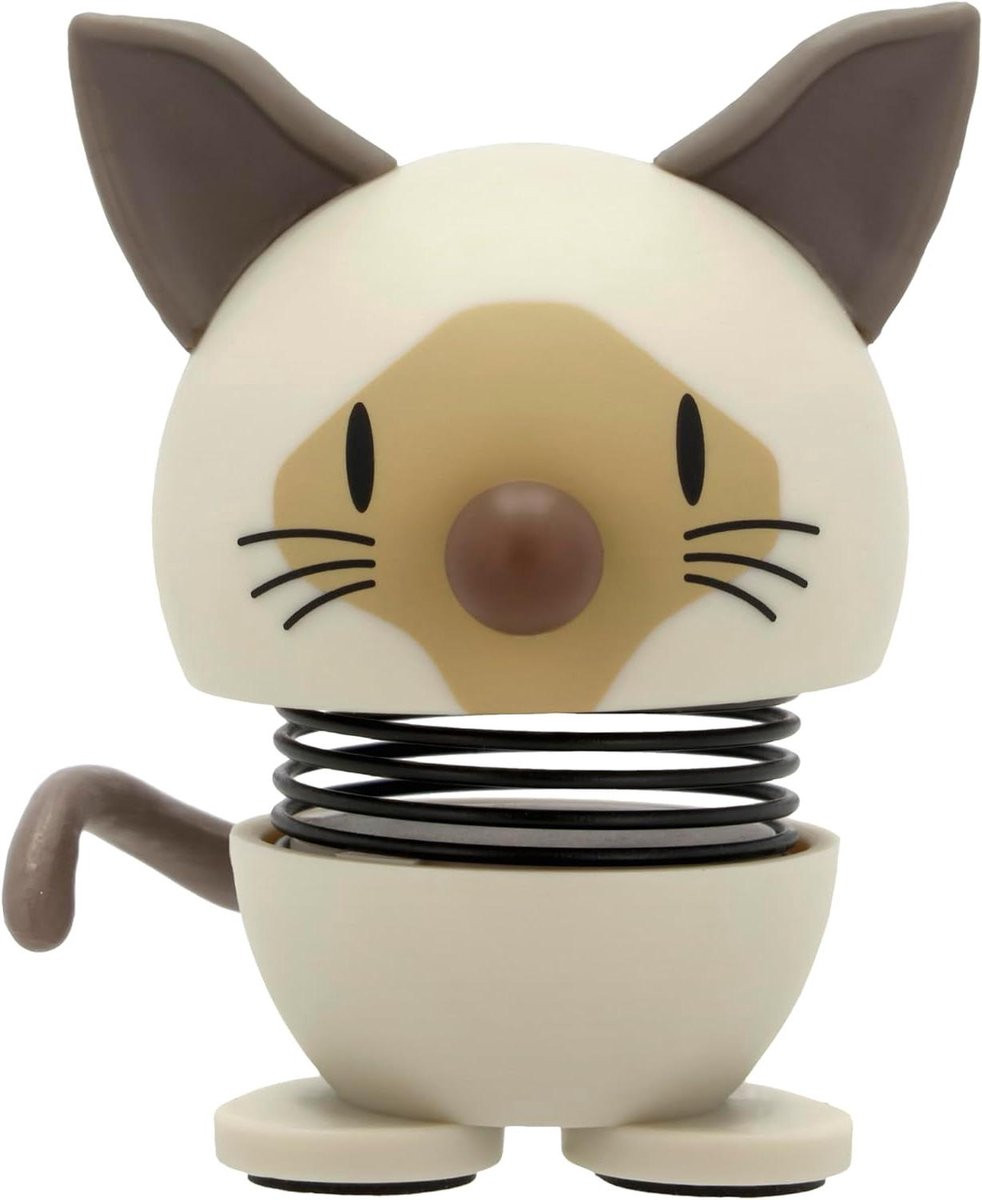 Beige Kat Beeldje - Uniek Ontwerp Mini Figuur voor Woonkamer Decoratie - Hoogte: 57 cm