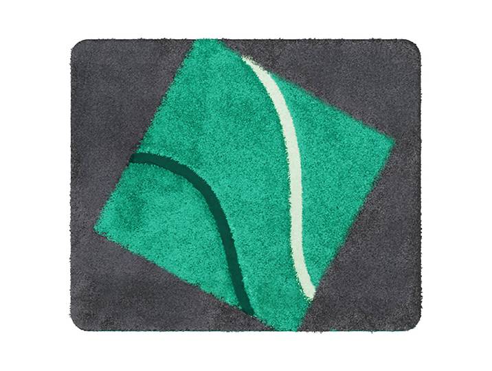 Tapis de bain Nima 50 x 60cm Vert/Vert