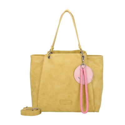 Henkeltasche FRITZI AUS PREUSSEN "Fritzi42N", Damen, Gr. B/H/T: 18cm x 33cm x 45cm, gelb, Kunstfaser, unifarben, Taschen, aus veganen Materialien