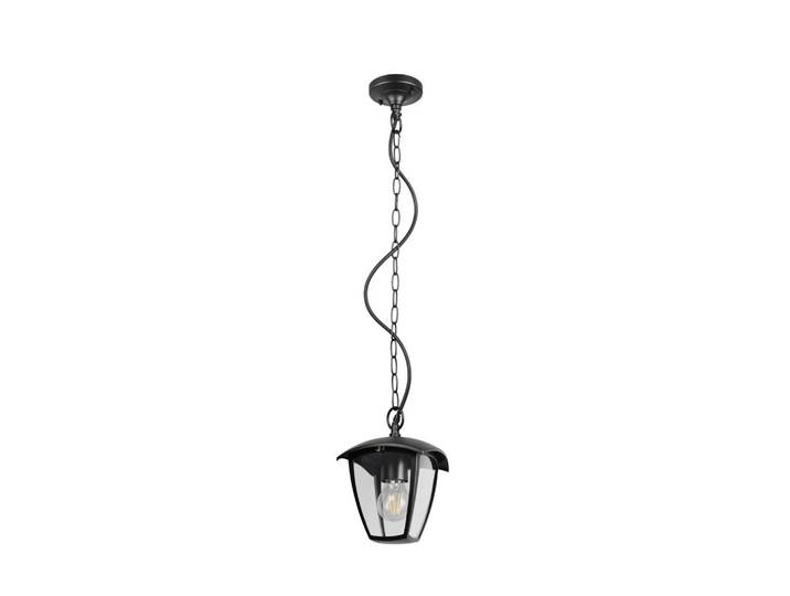 Trio Leuchten Aussenhängeleuchte, Klar, Schwarz, Metall, Kunststoff, 17x82x17 cm, Lampen & Leuchten, Außenbeleuchtung, Außendeckenleuchten
