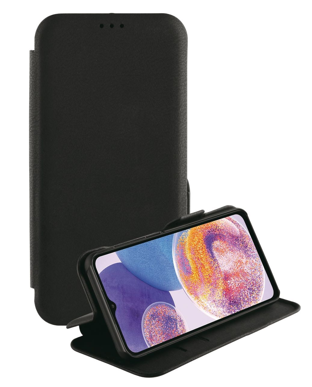 Vivanco Geldbörsenhülle für Samsung Galaxy A23 Casual Wallet (Schwarz) 63211