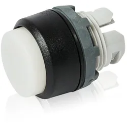 ABB MP3-11W Leuchtdrucktaster, weiss, hoch-tastend, Frontring, Kunststoff schwarz beleuchtbar 1SFA611102R1105