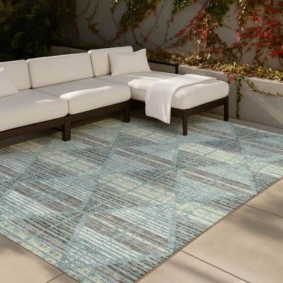 Addison Rugs Machine Washable Indoor/ Outdoor Modern Ovid Chantille Rug