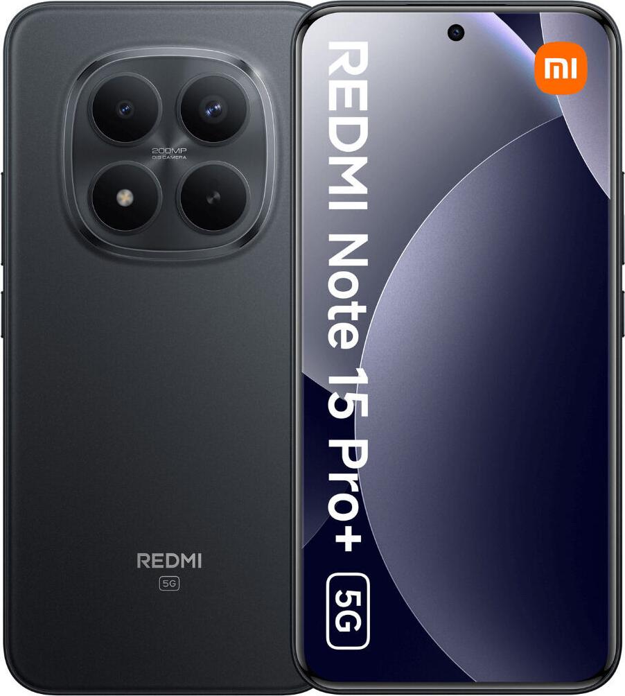 Smartphone Xiaomi Redmi Note 15 Pro+ 5G 8 GB RAM 256 GB Schwarz
