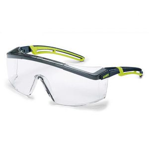 Uvex Schutzbrille astrospec 2.0 9164285, klar, Bügelbrille, schwarz-lime