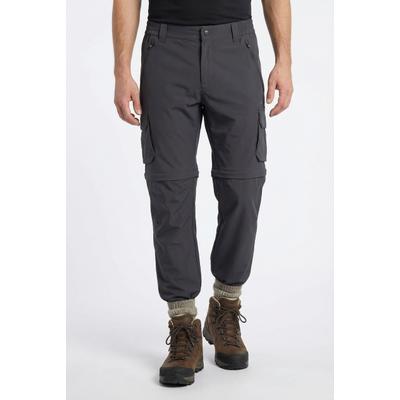 Zip-off-Hose CMP "MAN ZIP OFF PANT", Herren, Gr. 56, N-Gr, grau (antracite), Web, Obermaterial: 90% Polyamid, 10% Elasthan, Hosen, mit Zip-off-Funktion, aus Polyamid und Elasthan