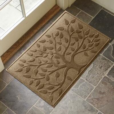 Bungalow Dba Matterly Tree of Life Doormat 35 x 23, 35 x 23, Khaki