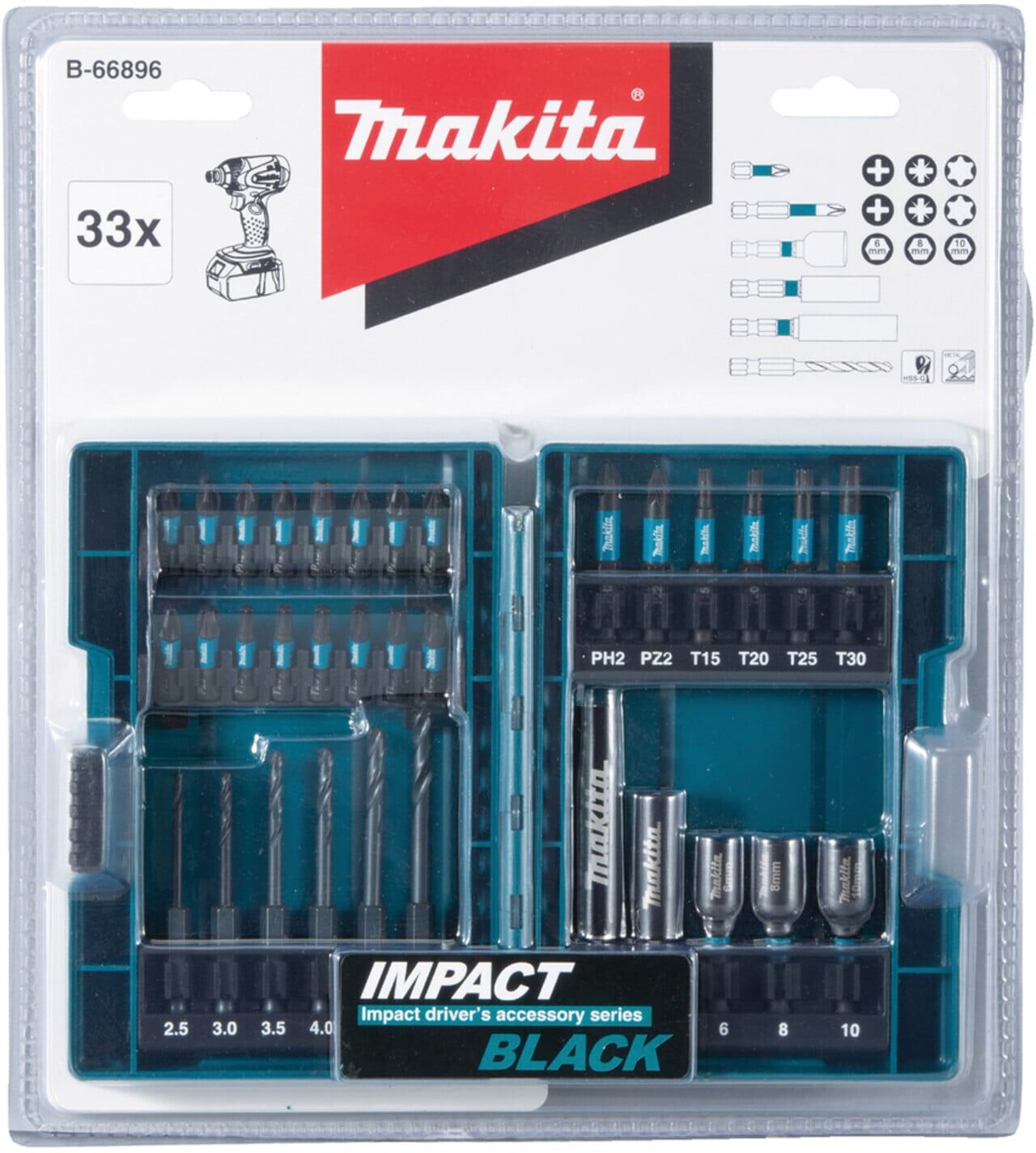 Makita Bohrer-Bit-Set 33tlg (B-66896)