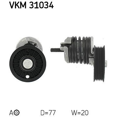 Skf Spannelement Keilrippenriemen [Hersteller-Nr. VKM31034] für VW, Audi
