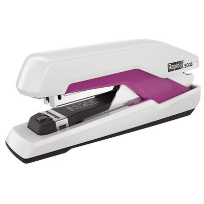 Heftgerät Supreme SO30 - Metall, 30 Blatt, weiß/pink