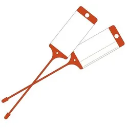 EICHNER 3x 100er-Pack Warenanhänger mit neutralem Beschriftungsfeld rot