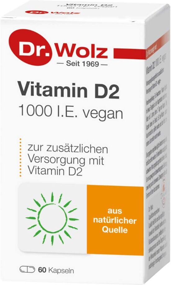 Dr. Wolz Vitamin D2 1000 I.e. vegan Kapseln 60stk