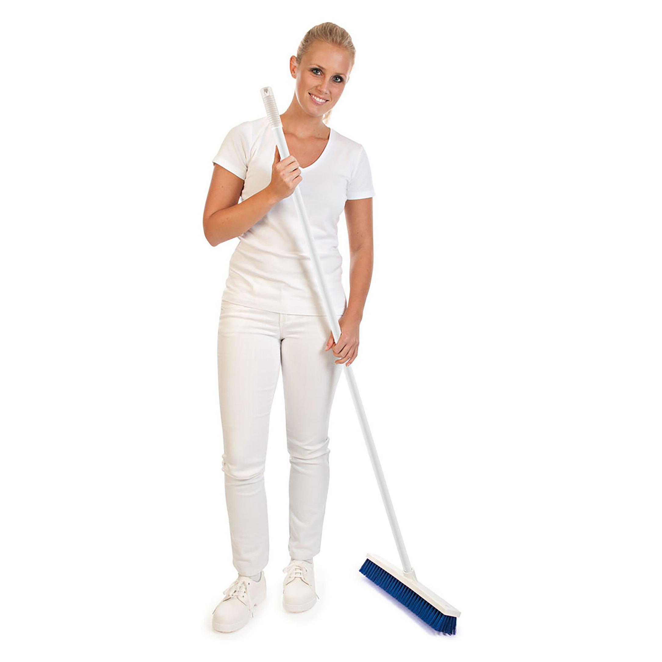 franz mensch HygoClean Hygiene-Stiel, Griff weiss Glasfiberstiel, 140 cm (700800)