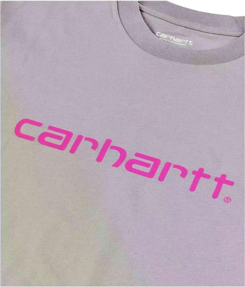 Camiseta Carhartt Wip Con Logo Estampado - 779461 Gris Xl Mujer