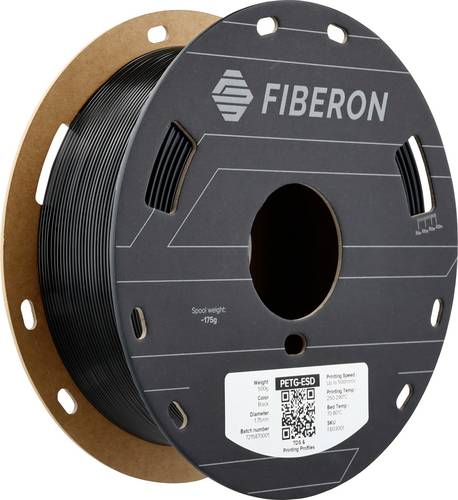 Polymaker FB03001 Fiberon PETG-ESD Filament PETG ESD ESD-sicher 1.75mm 500g Schwarz 1St.