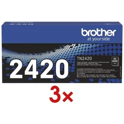 Brother 3x Toner »TN-2420« schwarz