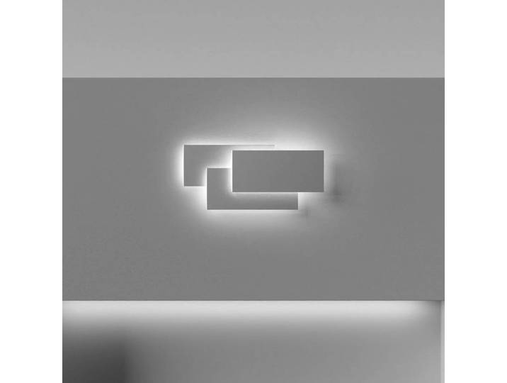 Maytoni Wandlampe Trame, weiß / opal, für Wohn- / Esszimmer, Metall, Modern, LED Wandleuchte, Wandlampe Innen