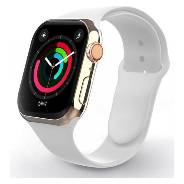 Swissten Silicone band for apple watch 42-44 mm white (42 mm, 44 mm, Silikon) (46000114)