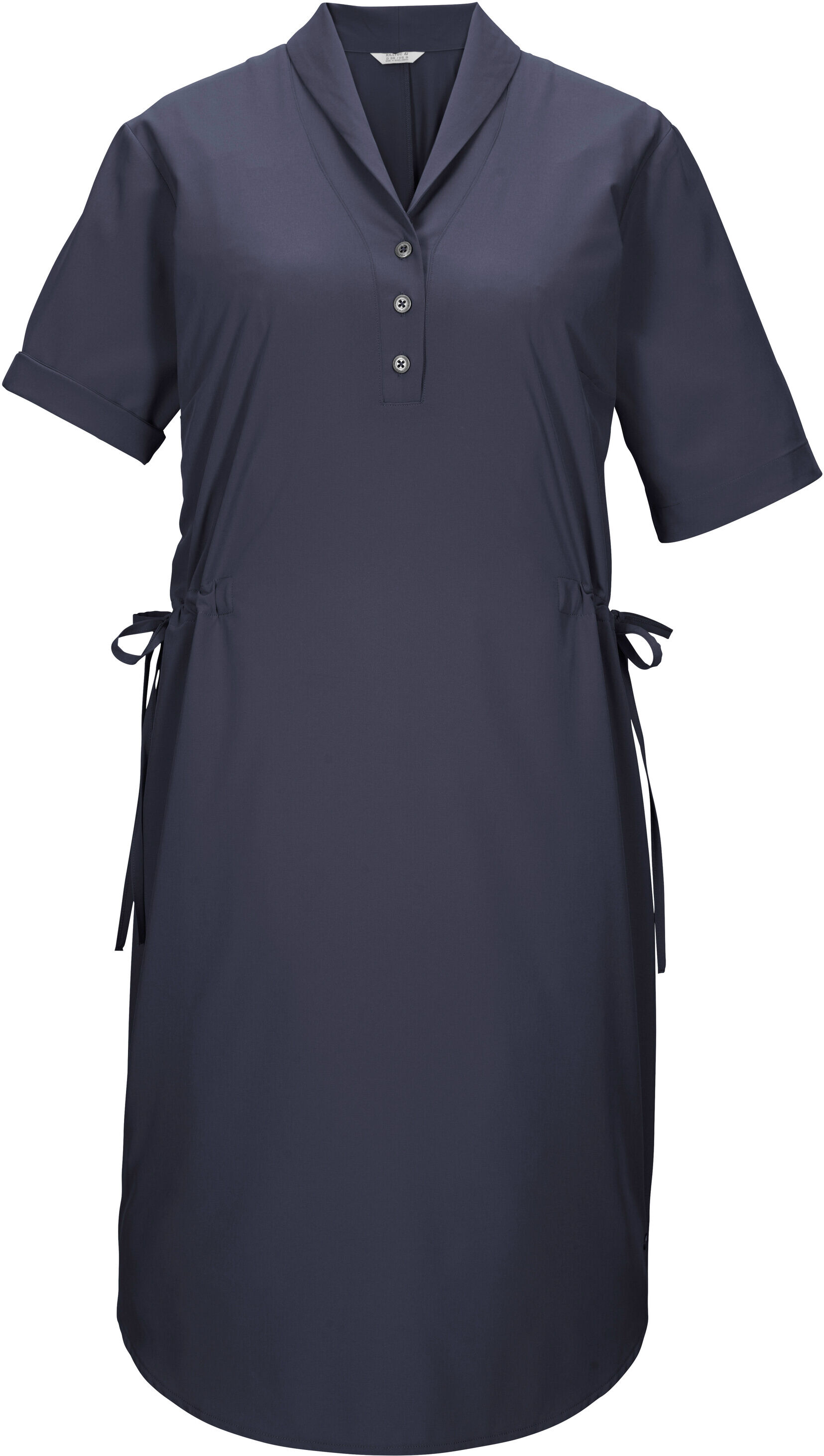 Sommerkleid KILLTEC "KOS 60 WMN DRSS", Damen, Gr. 38, Normalgrössen, blau (nachtblau), Obermaterial: 88% Polyester, 12% Elasthan, Kleider Sommerkleid, Leichtes Sommerkleid, schnelltrocknend, verstellbare Taille, Taschen nachtblau 38, Normalgrössen