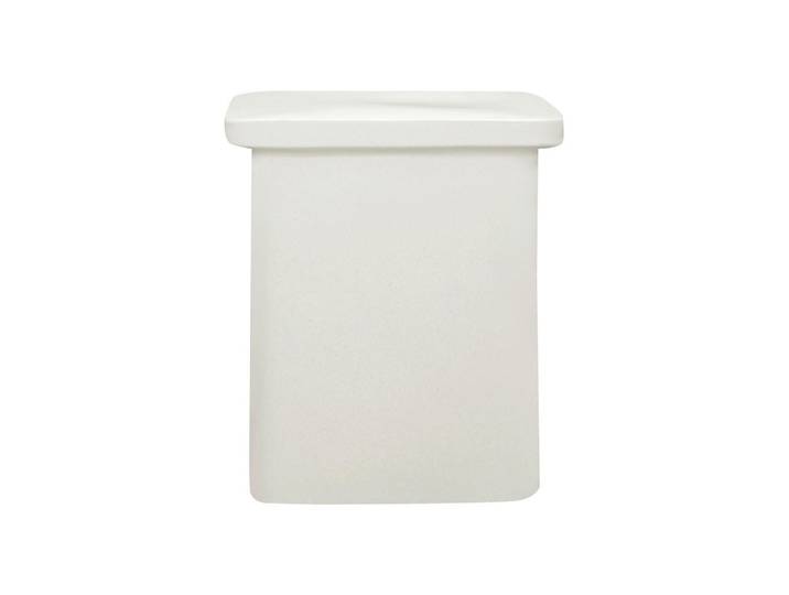 Blomus Hocker Toki, Weiß, Keramik, rechteckig, 38x45x26 cm, Wohnzimmer, Hocker, Sitzhocker
