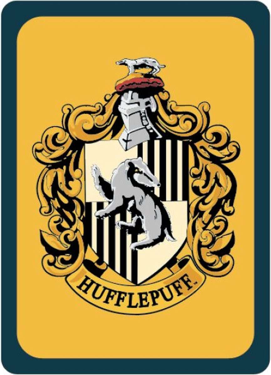Half Moon Bay Harry Potter Hufflepuff Wapen Metalen Magneet met Plakstrip voor Volwassenen