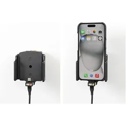 Brodit 727370 Halterung iPhone 15 & 15 Pro, Smartphone Halterung, Schwarz