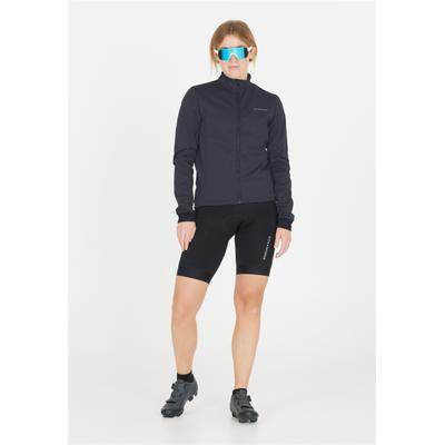 Fahrradjacke ENDURANCE "Titan", Damen, Gr. 40, blau, 100% Polyester, mehrfarbig, normal, hoch geschlossener Ausschnitt, Jacken Fahrradjacke, aus winddichtem Material
