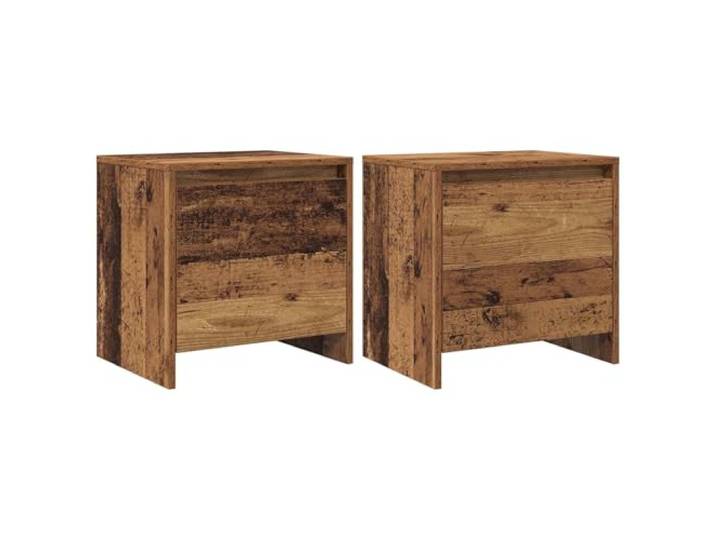 GHVBNMF Nachttisch Altholz 45 x 34 x 44,5 cm Holzwerkstoff Beistelltisch Kompakter Beistelltisch im rustikalen Design für Schlafzimmer und Wohnbereich, bietet praktische Ablagefläche im Alltag.