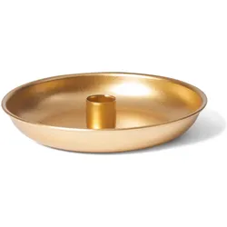 Novaliv, Kerzenständer, 8x Kerzenhalter 15cm Metall Stabkerzen Tafelkerzen GOLD scandic chic Adventskranz