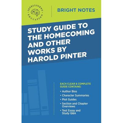 Study Guide to The Homecoming and Other Works by Harold Pinter, Taschenbuch von , Dexterity, 978-1-64542-180-1