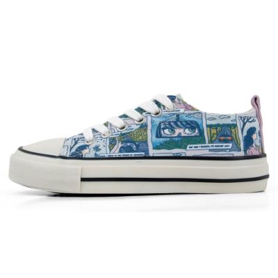 Ballerina DOGO "Liria Low-Top Sneaker Already Lost Damen Sneaker", Damen, Gr. 37, atmungsaktiv gefüttert ungefüttert, Normalschaft, bunt (blau), Textil, Schuhe Ballerina, Handgefertigt