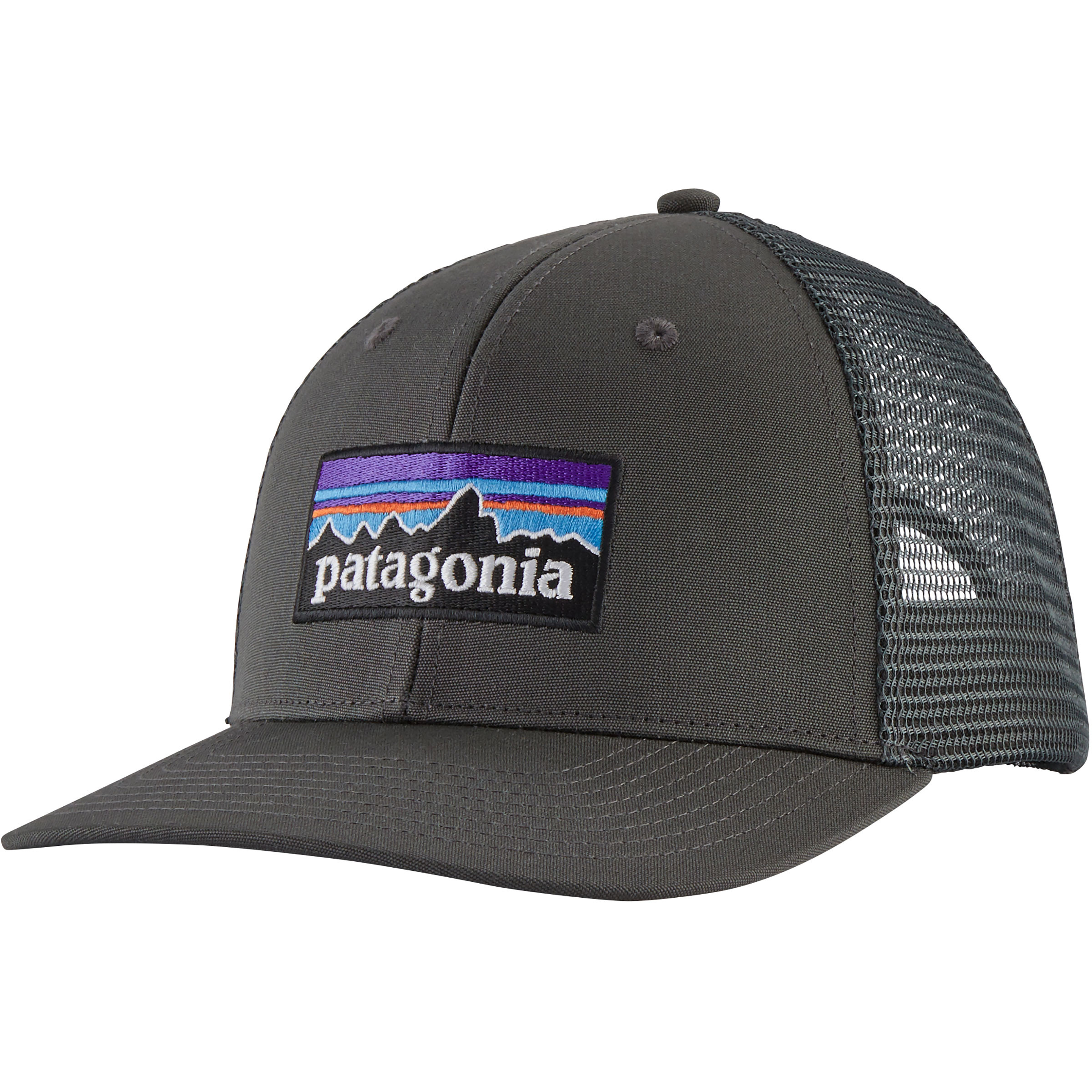 Patagonia P-6 Logo Trucker Cap Basecaps grau Lifestyle Hautfreundlich