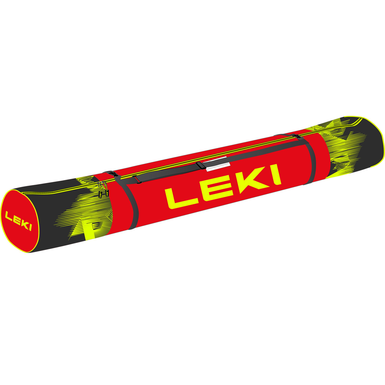 Leki Ski Bag Cross Country black/neonyellow/bright red 210cm (für 3 Paar Ski)