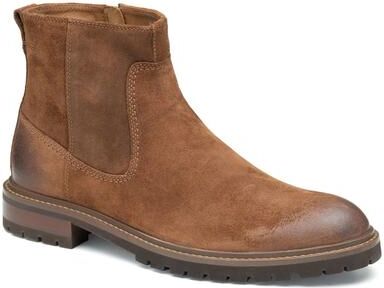Johnston & Murphy Barrett Zip Boot - Mens 12 Brown Boot Medium