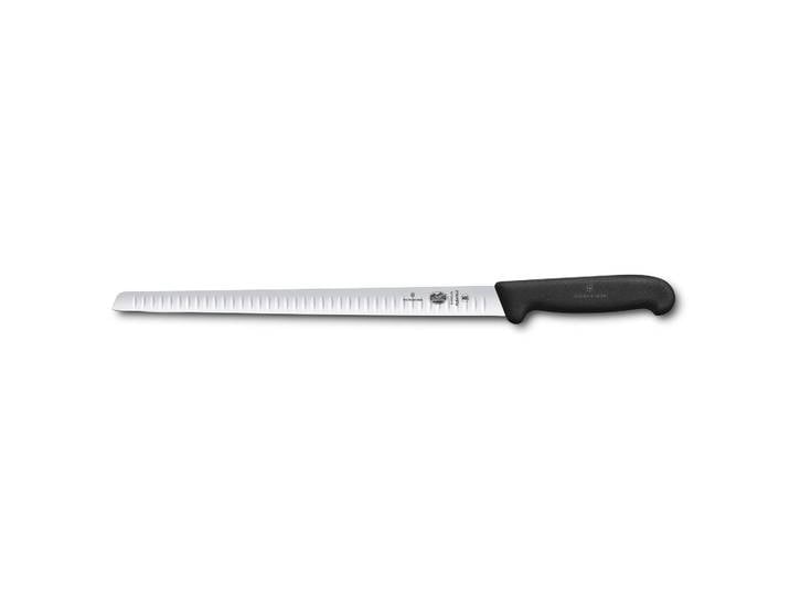Victorinox Couteau à saumon nervuré Fibrox 30 cm Acier inoxydable