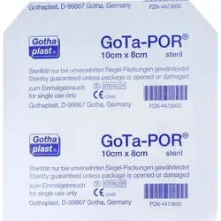 GOTA-POR Wundpflaster steril 80x100 mm 1 St Pflaster