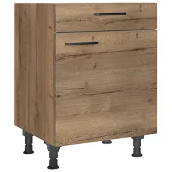 Schubkastenunterschrank Structura Eiche dunkel