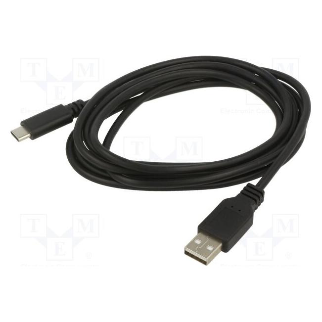 Art KABUSB2 A-C 0.5M AL-OEM-117 KABEL USB 2.0 A męski - typC męski 0,5m oem (0.50 m, USB 2.0) (KABUSB2 A-C 0.5M AL-OEM-117)