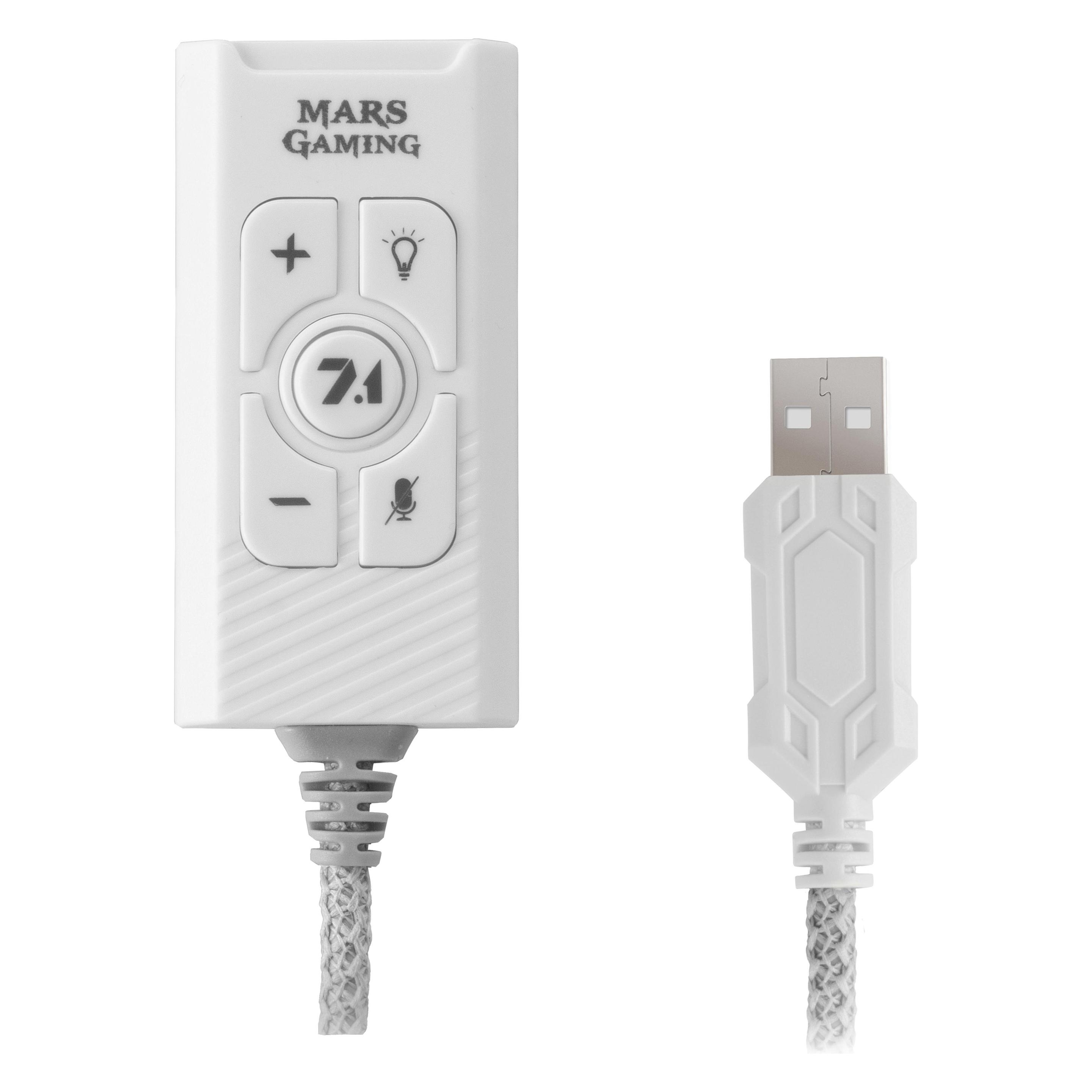 Mars Gaming MSC2W, Audio Card 7.1 USB White (USB) (4710562758047)