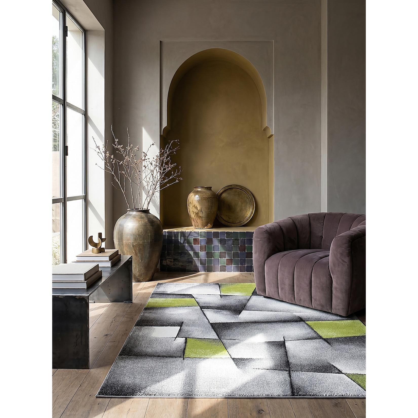 Teppich Polypropylen Grün 120x170 cm - BIENO Kadima Design