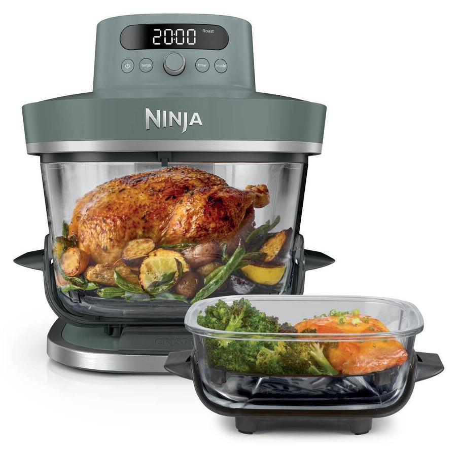 Ninja CRISPi PRO 7-in-1 heteluchtfriteuse, 5,7 liter, grijs, transparant