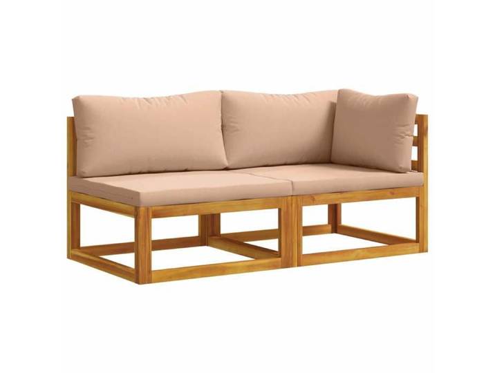 Elégance - Chic Mobilier de jardin - Ensemble de canapés modulables - avec coussins - 2 pcs - 2 place_0185221