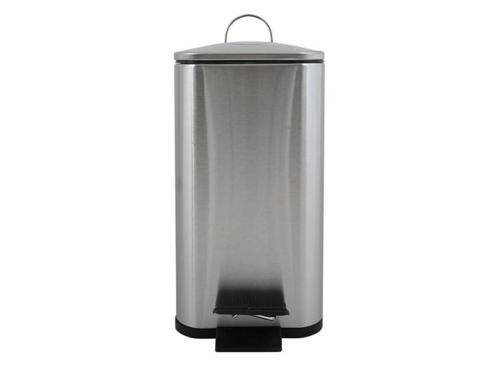 Spirella Treteimer Erik, Silberfarben, Kunststoff, 5 l, 14x28x29.5 cm, Haushalt & Reinigung, Reinigung, Mülleimer & Abfallsammler