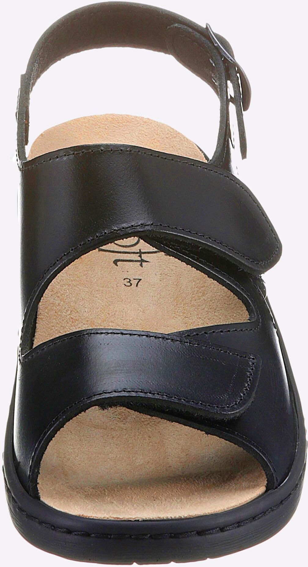 Sandalette CLASSIC, Damen, Gr. 40, schwarz, Glattleder, Schuhe Sandalette schwarz 40