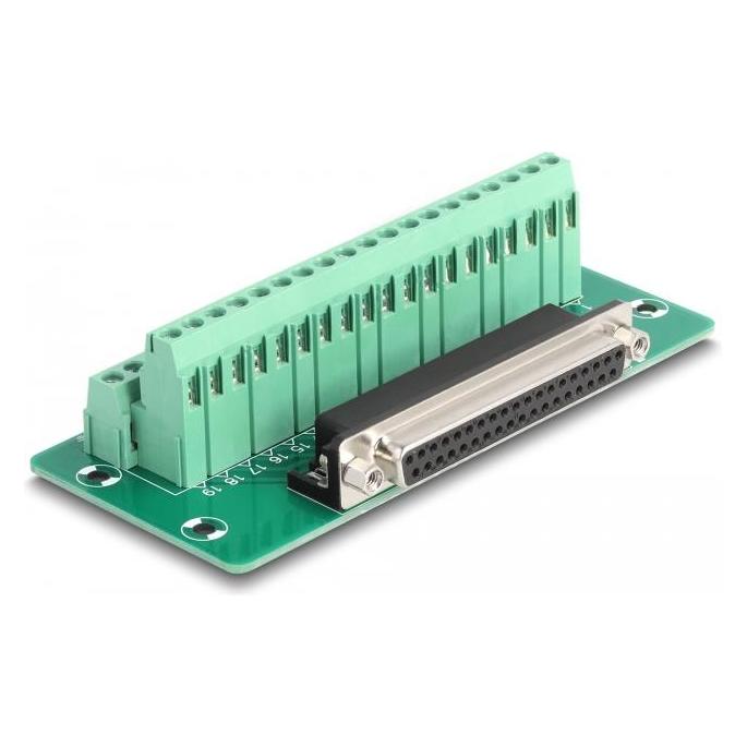 Delock D-Sub 37 Pin Bu zu Terminalblock für Hutsch (0.12 m) (66914)