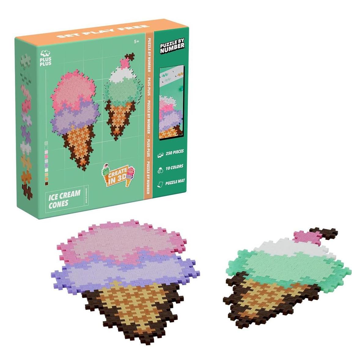 Plus-Plus 250 Kreativ Bausteine Eiswaffel (4346)