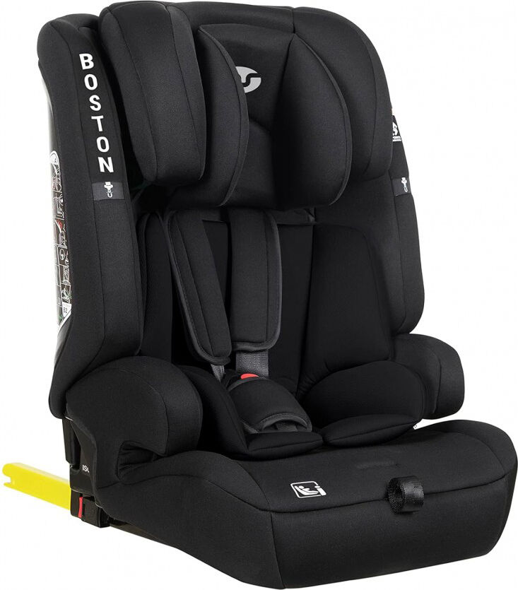 innovaciones ms 1830 Seggiolino Auto 9-36 Kg Isofix / 15m - 12 Anni / 76-150 Cm / Gruppo 1-2-3 Colore Nero - Boston I-Size